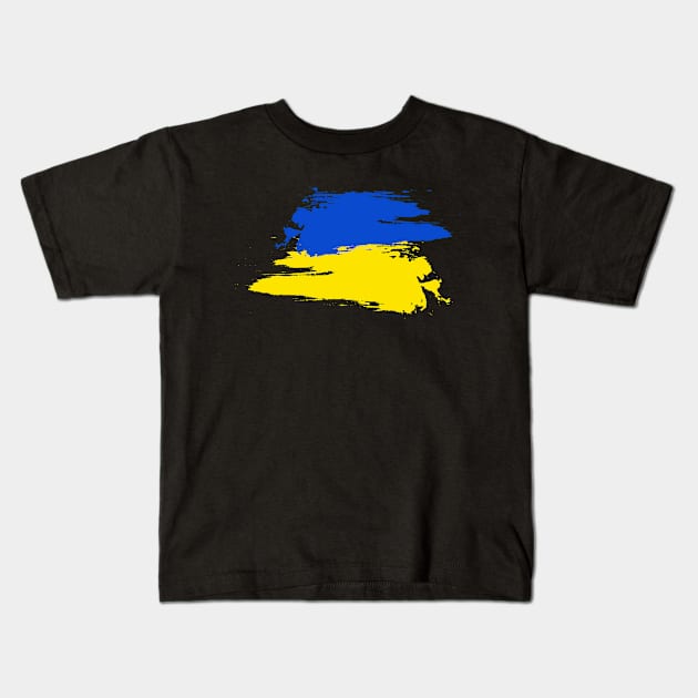 ukraine flag Kids T-Shirt by JuliaUkraine